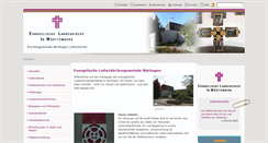 Desktop Screenshot of ev-lutherkirche-nuertingen.de