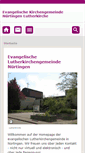 Mobile Screenshot of ev-lutherkirche-nuertingen.de